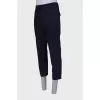 Men's trousers with back print