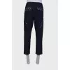 Men's trousers with back print
