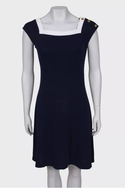 Blue sleeveless dress