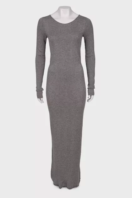 Gray maxi dress