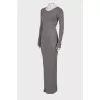 Gray maxi dress
