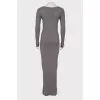 Gray maxi dress