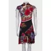 Printed fitted dress