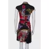 Printed fitted dress