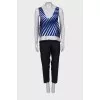 Loose fit top and trousers suit