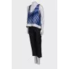 Loose fit top and trousers suit