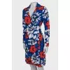 Wrap print dress