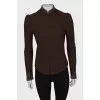 Wool jacket with beads