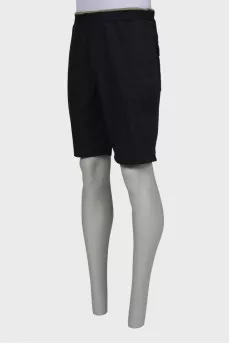 Men's black shorts
