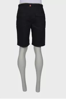 Men's black shorts
