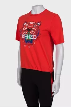 T-shirt with branded print and logo