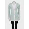 Mint double-breasted cardigan