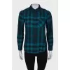 Checkered green shirt