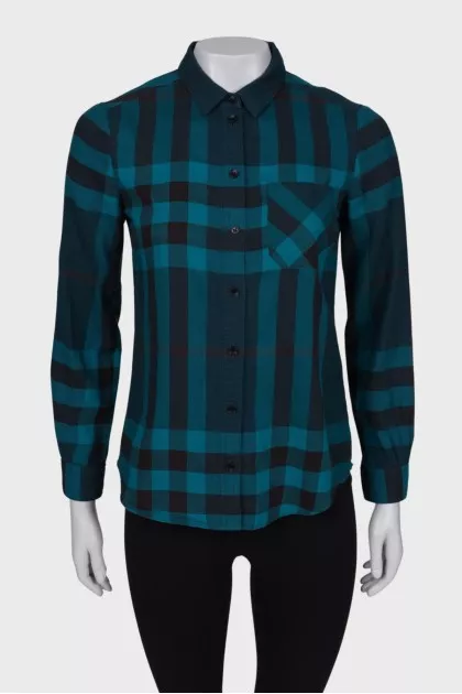 Checkered green shirt