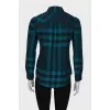 Checkered green shirt