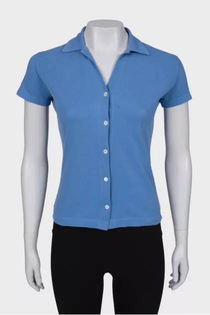 Blue Button Down Top
