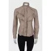 Shirt with frills on the chest