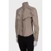 Shirt with frills on the chest