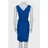 Blue dress with belt