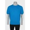 Men's light blue crew-neck T-shirt