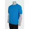 Men's light blue crew-neck T-shirt