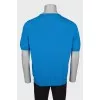 Men's light blue crew-neck T-shirt