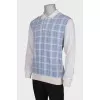 Men's plaid polo jumper