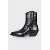 Jim black cossack boots