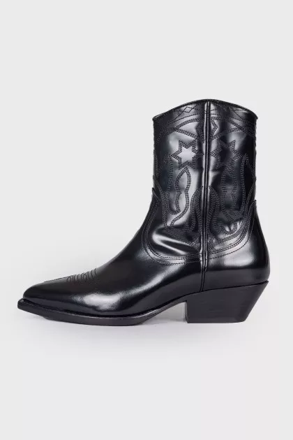 Jim black cossack boots