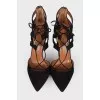 Suede tie shoes