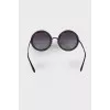 Rhinestone Round Sunglasses