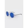 Sunglasses with blue lenses