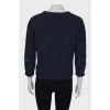 Wool sweater with embroidery