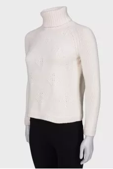 Cashmere milk sweater