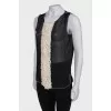 Sleeveless translucent blouse