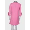 Pink dress with embellished collar