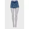 Shorts with front patch pockets