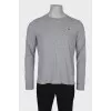 Men's sweater with chest patch