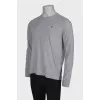 Men's sweater with chest patch