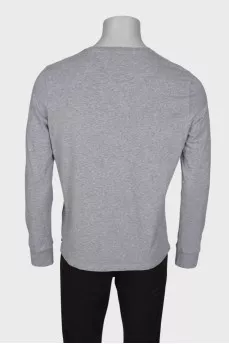 Men's sweater with chest patch