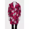 Pink floral coat