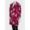 Pink floral coat