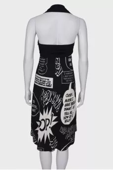 Comic print dress