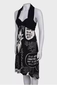 Comic print dress