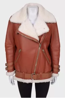Кожаная дубленка с подкладкой Velocite Aviator 