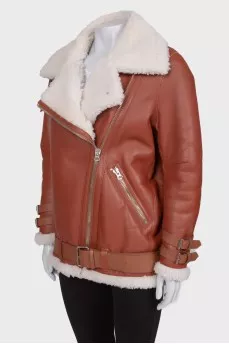 Кожаная дубленка с подкладкой Velocite Aviator 