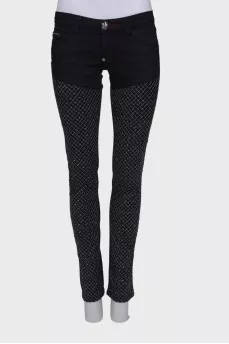 Джинси Slim зі стразами