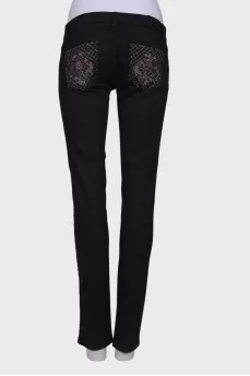 Джинси Slim зі стразами
