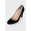 Suede black shoes