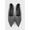 Gray silicone shoes